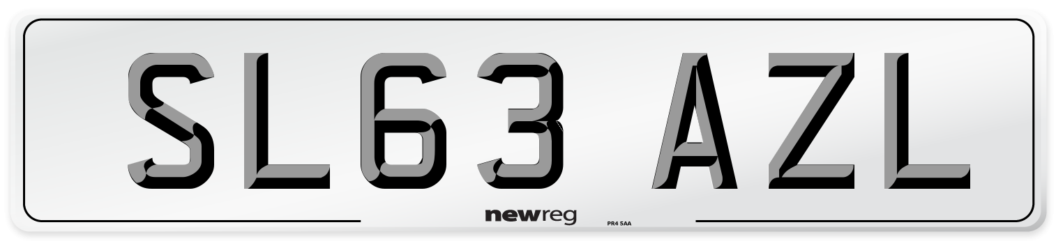 SL63 AZL Number Plate from New Reg